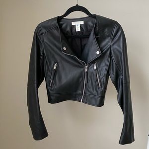 H&M Faux Leather Jacket Size US2